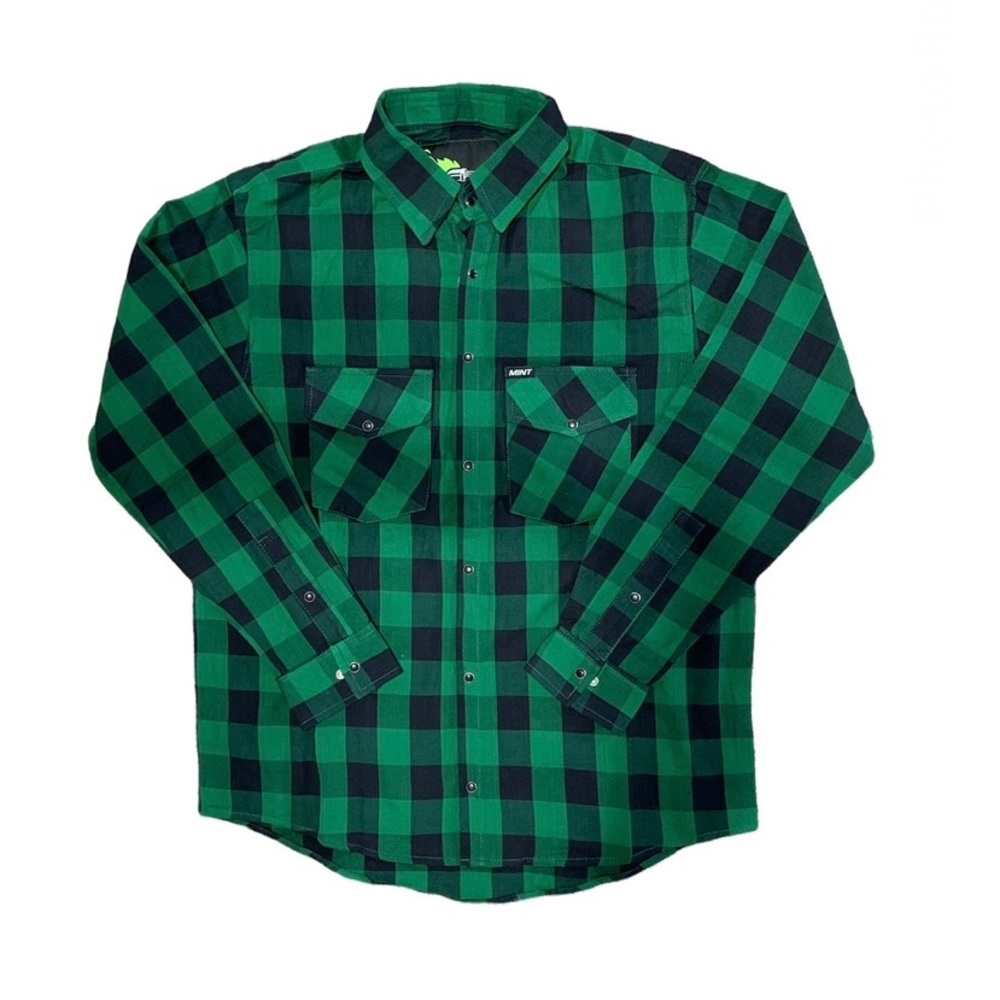NWT Mint Speed Shop Flannel